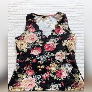 NWOT Floral Sleeveless Top